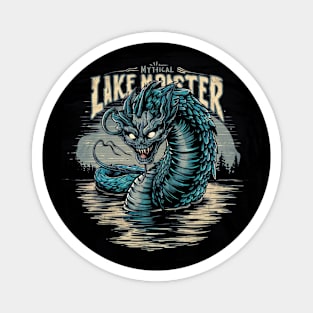 Mythical lake monster Magnet